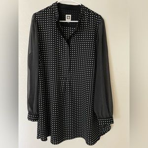 Anne Klein Polka Dot Blouse